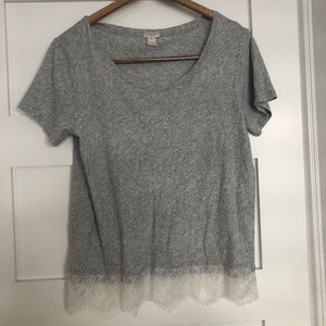 J. Crew grey cotton t-shirt